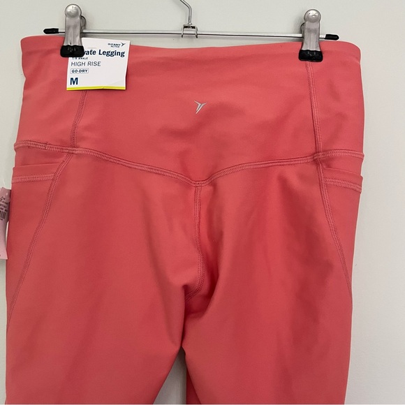 Old Navy Powersoft High Waisted Coral Leggings - Picture 5 of 10